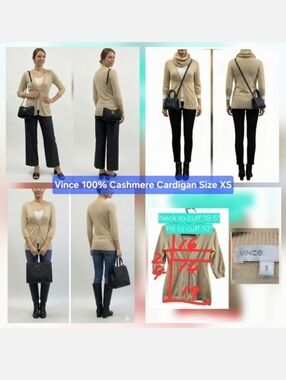 Vince 100% Cashmere Cardigan Size XS